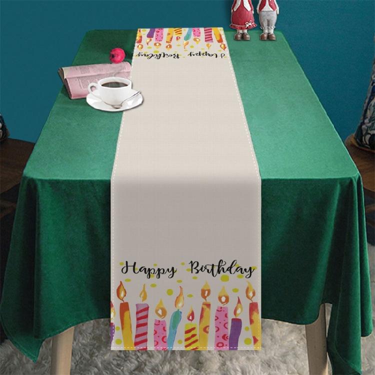 Dining Table Cloth Placemat Happy Birthday Decoration Table Cloth Placemat Color