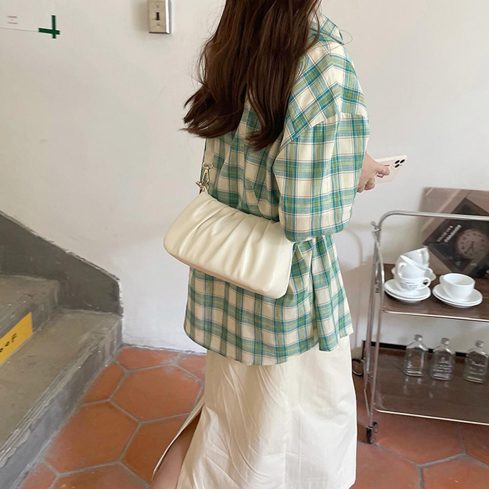 Modne plisowane torebki z uchwytem dla kobiet PU Cloud Bags Leisure Bag pod pachami Shopping Bags Shoulder Bag Dumpling Handbags Torebki damskie