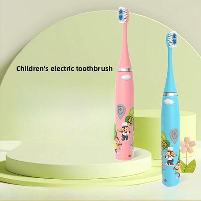 Electric Toothbrush Children's Model, Waterproof Small Head Soft Hair Electric Toothbrush Battery Model One-click Start Electric