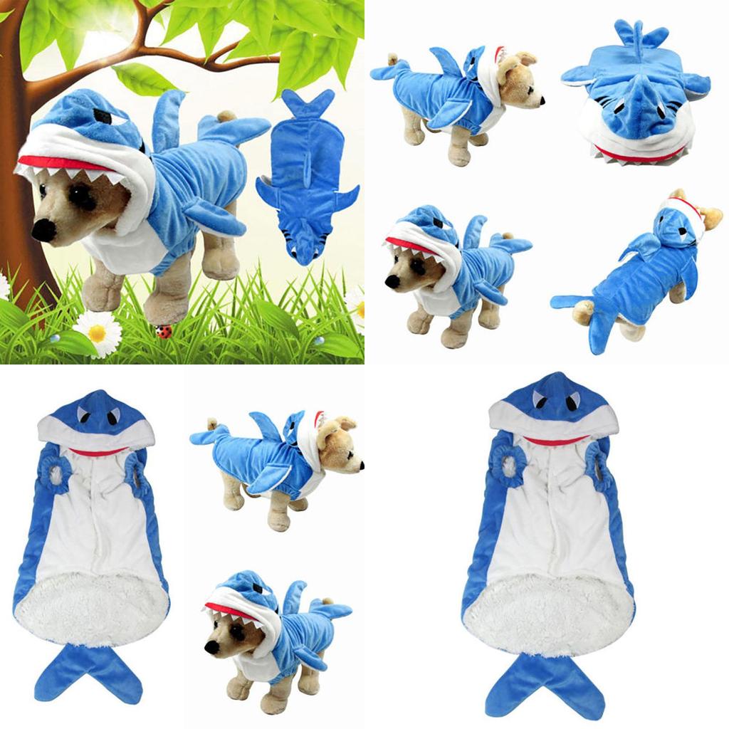 Modny Szczenięcy Płaszcz Kurtka Szczęka Rekina Dla Psów Idealny Na Kostiumy Halloweenowe