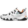 D'LITES 2.0 Herren Weiß Schwarz Orange Niedrig geschnitten Freizeitschuhe Netzstoff Synthetikleder Komfort Vielseitig 666151-WBOR