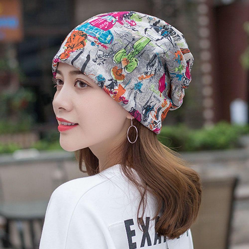 Summer Sun-Resistant Turban Soft Polyester Baotou Hat Breathable Hijab Cap Women