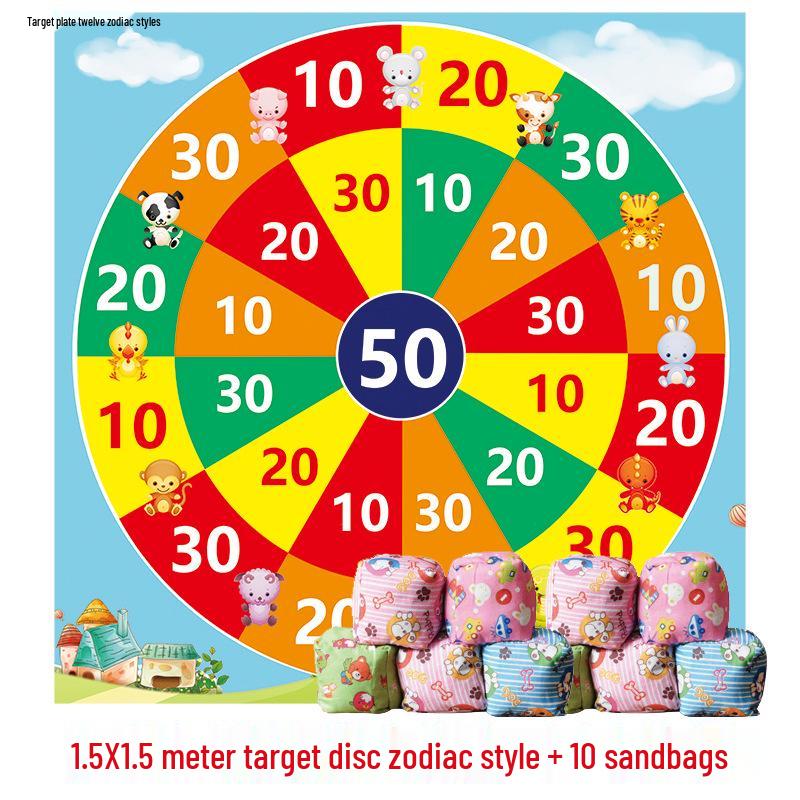 Sandbag Toss Target: Fun Outdoor Game for Kindergarten Team Building