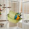 Woven Hanging Bird Nest Boat Shape Bird Swing Hammock Parrot Sleeping Tent  Cage Accessory