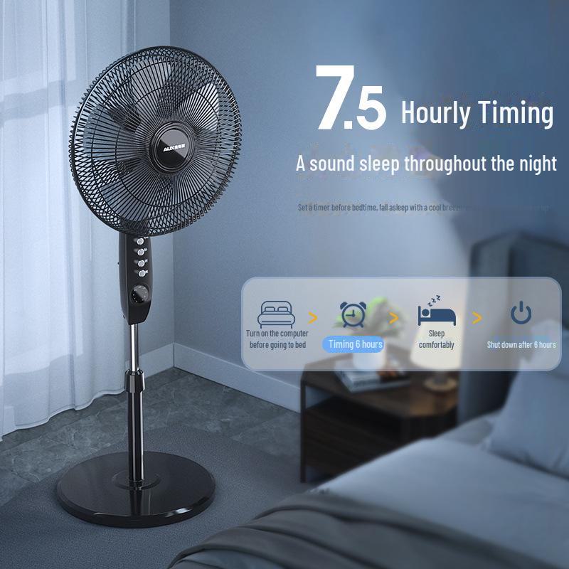 Remote Controlled Quiet Oscillating Floor Fan for Home or Office