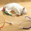 Cat String Toy Interactive Cat Scratcher Cotton Rope Toy Bite-Resistant Chewing Teething Cat Toy Pet Teaser Wand String Rope