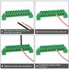 Bridge Design Zero Line 4-12 Pole Screw Brass Copper Grounding Strip Terminal Block Connector