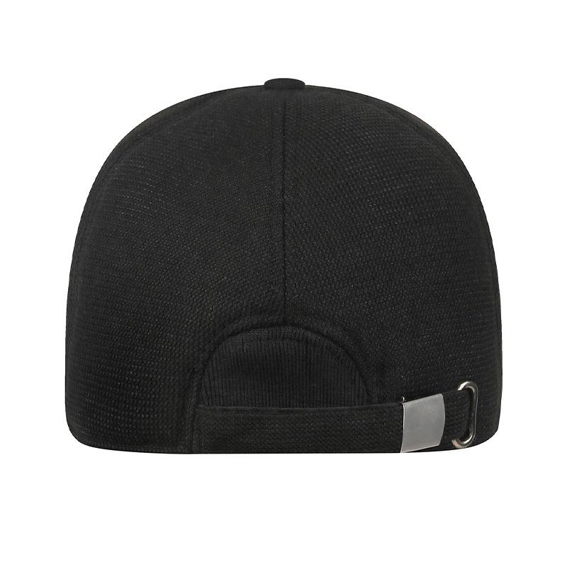Herbst Winter Herren Warme Samt Baumwolle Mütze Mittelalterliche und Ältere Ohrenschutz Baseballkappe Kältefeste Mütze für Ältere