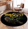 The Legend of Zelda Pattern Round Rug, Indoor/Outdoor Mat, for Picnic, Gameroom, Bedroom, Office, Living Room, Home Decor Carpet, Birthday Gift
