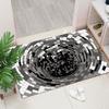 3D Stun Carpet Pattern Washable Bedroom Living Room Coffee Table Carpet Black And White Trap Floor Mat Home Decoration