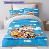 One Piece Pattern Bedding Quilt Set Quilt Cover Pillowcase Home Birthday Gift(1 * Duvet Cover + 2 * Pillowcase, Without Core)