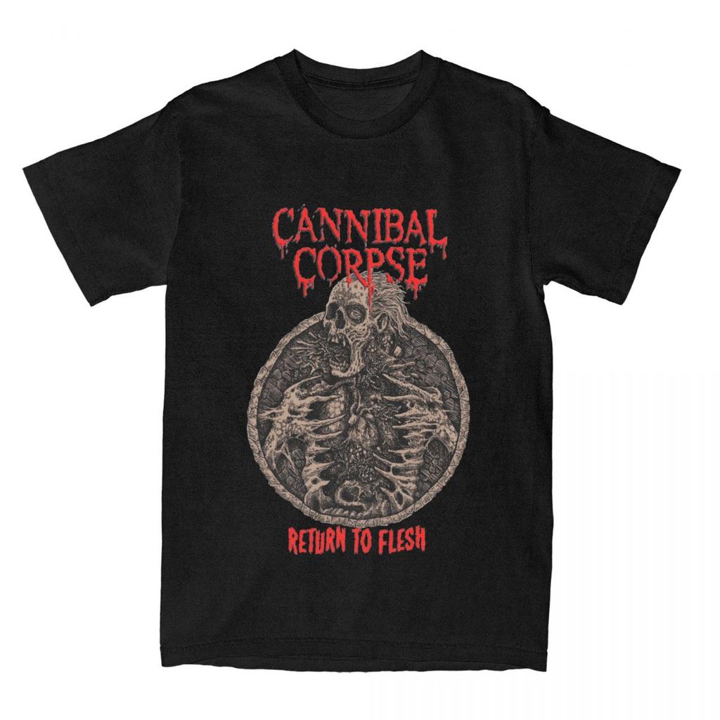 Men Women's Cannibal Corpse Return To Flesh T Shirt Apparel Death Metal Band Cotton T-shirt Clothes Vintage Tee Shirt Adult