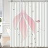 1pc fish tail pattern shower curtain with hook, bathroom partition, bathroom accessories, home decoration