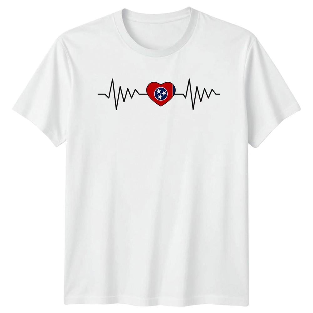 Tennessee Heartbeat TShirt State Pride Tennessee Birthday Gift For Him And Her S