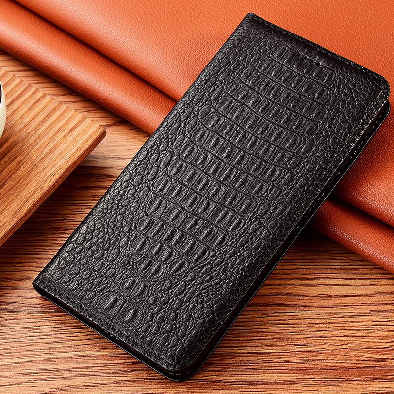 Genuine Leather Flip Wallet Phone Case Anti Drop Full Coverage Protective Cover Compatible for Apple 17 16 15 14 13  Pro Pro Promax Plus