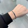 New Product S 925 Pure Silver Sea Blue Round Diamond Emily Women's Bracelet Fashion Luxury Jewelry