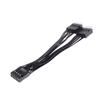 Usb Motherboard Cable Usb Header Extension Cable 9Pin 1 Female To 2 Male Y Splitter Cable Black