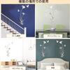 FLORPERRY Wall Sticker Mirror 3D Acrylic Wall Sticker Wall Decal Wall Sticker DIY Wall Decal Wall Decoration Tile Sticker Flower Wall Decal Living