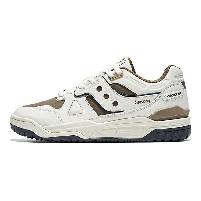 SAUCONY Cross 90 Ležérní Retro Odpružení Odolná Podpora Nízké Běžecké Boty Unisex Teniska Béžová S79035-32