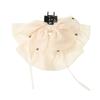 AWAYTR Beige Chiffon Bowknot Hair Claws Farbic Hair Clips Crab For Women Girl Gift Hair Accessories Valentine Headwear
