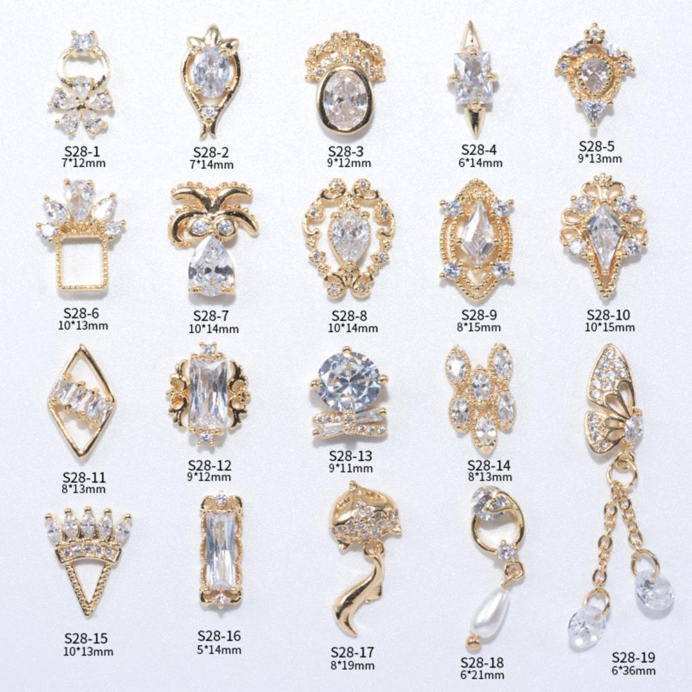 Accessories Nail Art Decorations Butterfly Pendant Chain Nail Jewelry Nail Rhinestones Nail Zircon