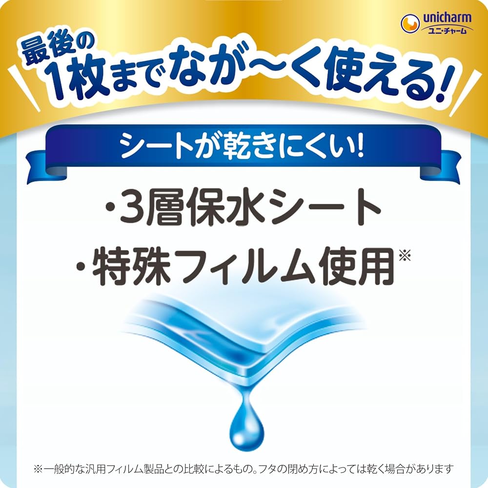 Japanese Product Silkott Thick Soft Wet Wipes 464 Sheets Pure Water 99% Refill