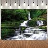 Lush Green Waterfall Forest Scenery Photo Backdrop Natural Landscape Photography Background for Portrait Shooting Home Decor9
