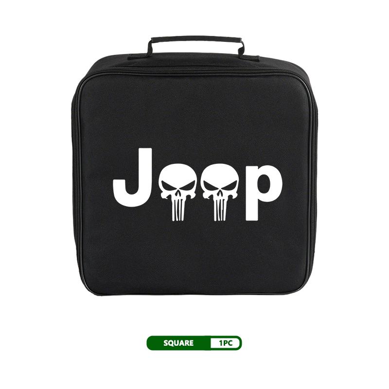 For Jeep Car Charging Cable Storage Bag Sockets Charging Gun Organizer Accessories Grand Cherokee Patriot Renegade Compass AKN1