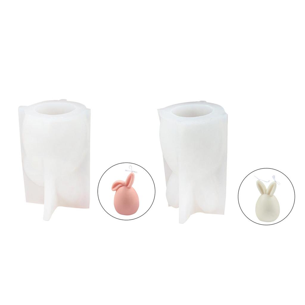 Easy-to-Clean Silicone Candle Mold Good Flexibility Novelty Rabbit