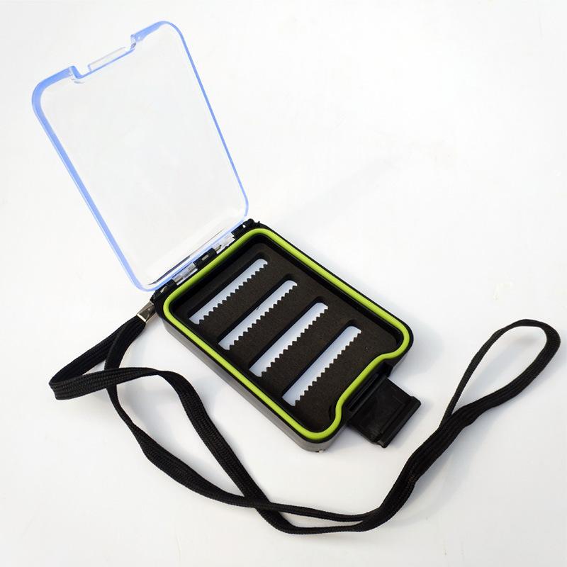 Oem 105*74*24mm 75g Fishing Accessories Fly Hook Box Multifunction Fishing Tackle Boxes Waterproof Bait Storage Box
