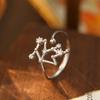 Banyan Tree S925 Silver Zodiac Constellation Ring - Women's Summer Simple Birthday Jewelry