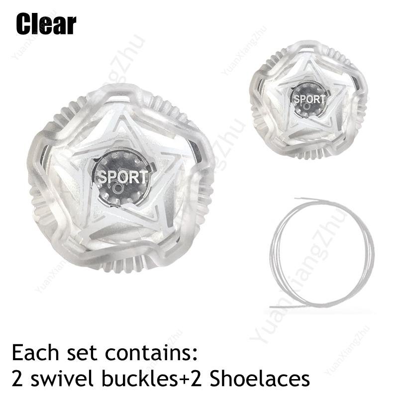 1Pair Swivel Buckle Laces Sneakers Boots Automatic Shoelaces Without ties Adults Kids No Tie Shoe laces Shoes Accessories