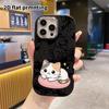 Phone case: 2D flat design, suitable for iPhone 18 17 16 15 14 13 Pro protective case, three-color cat, perfect Christmas and Halloween holiday gift