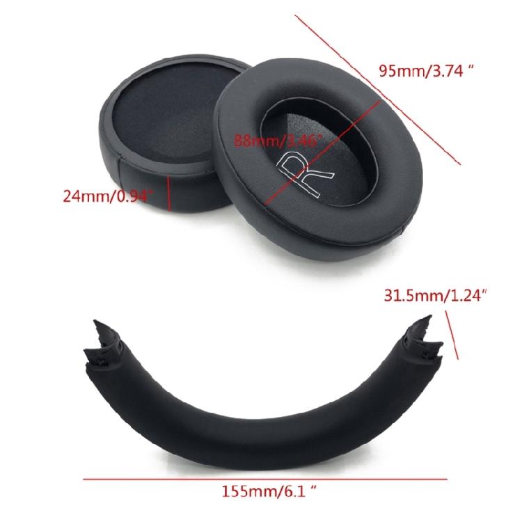 Earpads Soft Ear Pad Comfortable Earmuffs Headband Pad for XSX/XSS/XB1 Headphone Replacement Spare Part