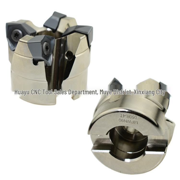 Sureeda 90° Right Angle CNC Milling Cutter Head - MFWN Hexagonal, Heavy-Duty, Fast-Feed for Roughing.