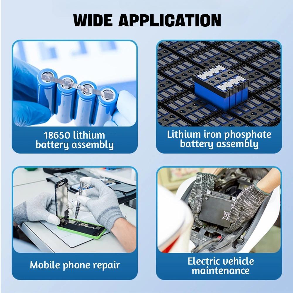 Professional Handheld Spot Welding Machine 11/99 Gears with Rechargeable Battery & LCD Display - Ideal for Nickel Strip Welding