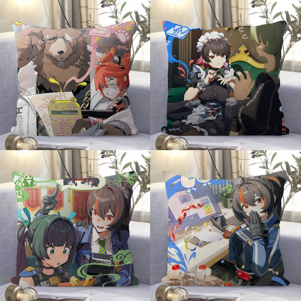 Popular Game Z-Zenless Z-Zone Z-Zero Pillowcases Home Bedding Decorative Pillow Cover Wedding Super Soft Pillow Case