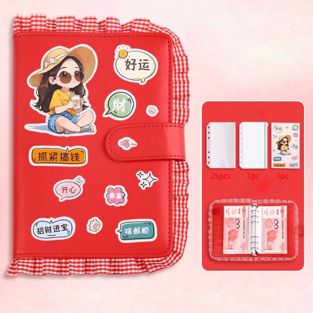 Soft PU 100 Envelopes Money Saving Challenge Lace Savings Challenges Sheets  Gift