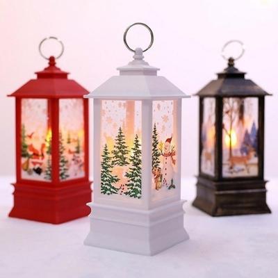 1 Stück Weihnachten Neujahr Familiendekoration Lichterkette Kerze Weiß Schneemann LED Flammlicht Hochzeitsdekoration