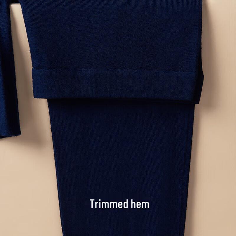 Yiershuang Men's 100% Pure Wool Thermal Underwear Set