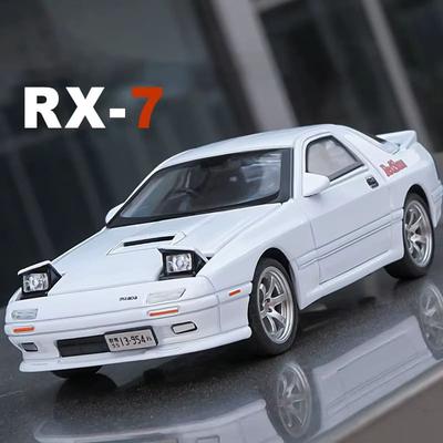 New 1:32 Mazda RX7 AE86 Mazda MX5 Alloy Metal Die-cast Car Model Toy Car Vehicle Sound and Light Children Boy Toy Gift Collection Ornaments