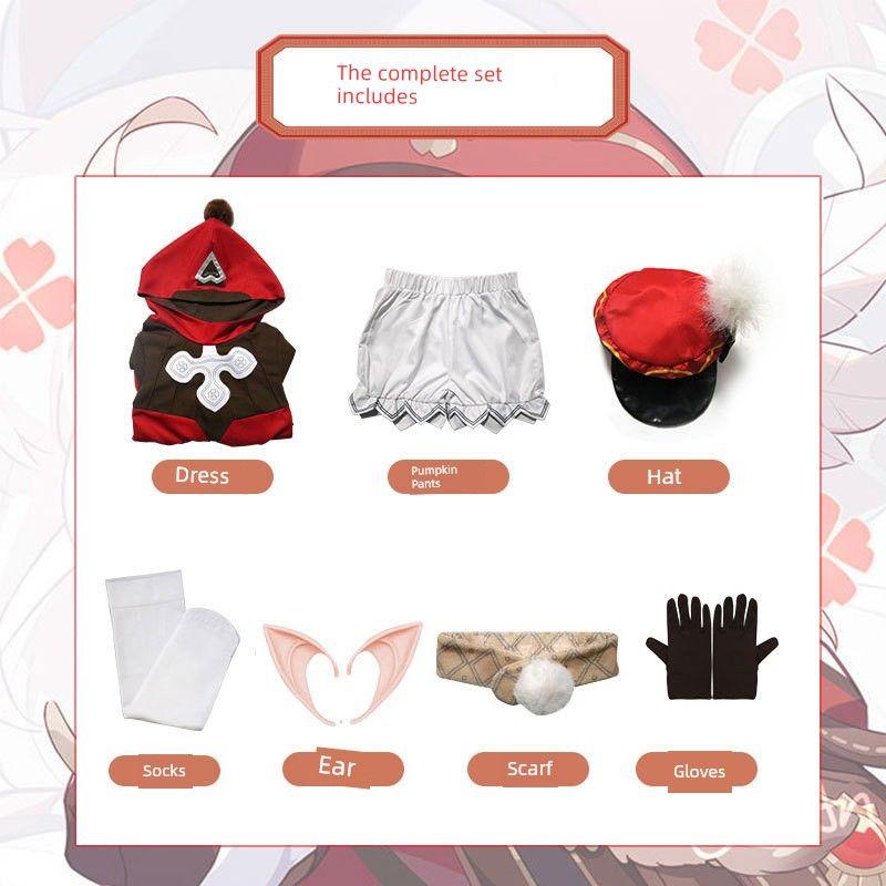 Genshin Impact Klee Lolita Costume Game Outfit for Women Cute Cosplay Non-Maid Version