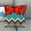 Nordic Geometric Pattern Digital Printing Short Plush Pillow Covers Decorative For Car Sofa Office Cushion Cover Home Goods