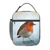 Robin Insulated Lunch Bag for Women Children Portable Food Boxes Thermal Lunch Box Tote