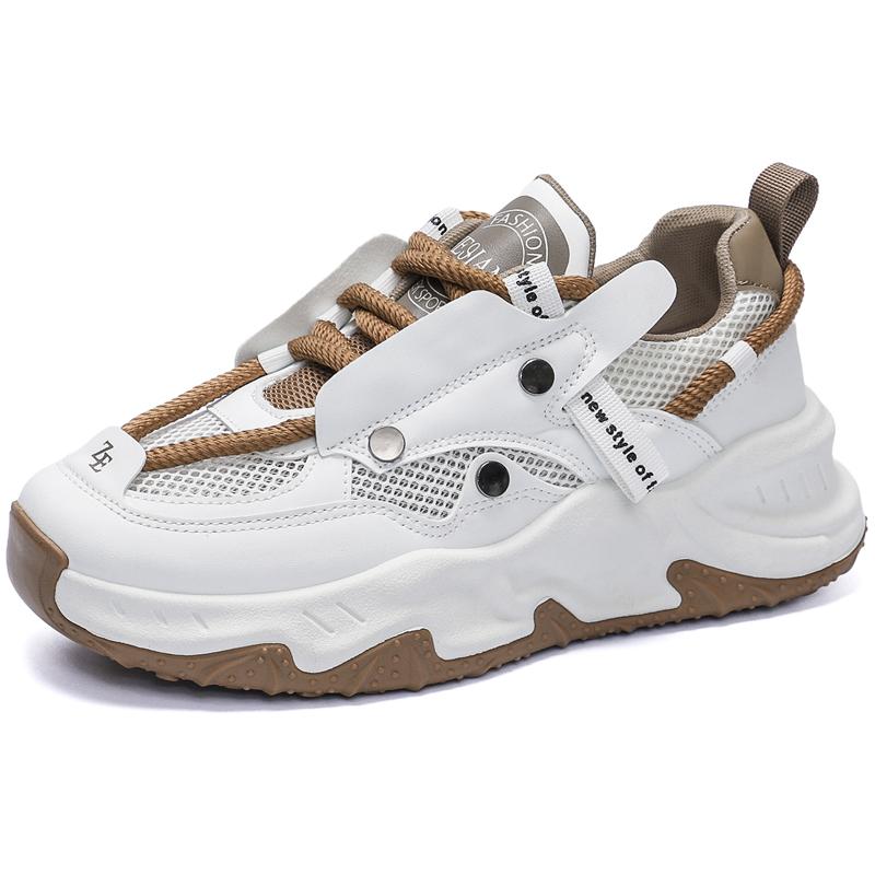 Neue Herren bequeme Outdoor bequeme Sneaker Sommer große Mesh-Schuhe Atmungsaktive Daddy-Schuhe Herrenschuhe tenis masculino