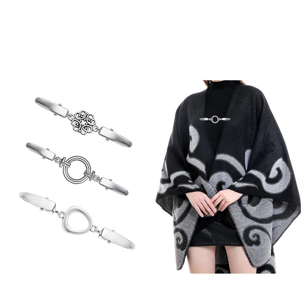Alloy Collar Clip Anti Slip Sweater Clasp New Cloak Buckle  Men