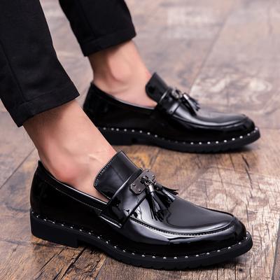 Neue Herren Quastenschuhe PU Schwarz Dicksohlige Verschleißfeste Lederschuhe Hohe Qualität Le Fu Schuhe Größe 38-46 Herrenschuhe