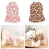 Leopard Dog Dress Coat Winter Fleece Chiwawa Pullover Sweatshirt Hoodies Puppy Skirt Sleeveless Vest Pet Clothes For Small Dogs