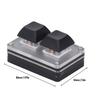1 Taste Tastatur Kabelgebunden Mini Smart Programmierbar Kurztaste Kopieren Einfügen Ausschneiden USB-Tastatur mit RGB-Hintergrundbeleuchtung 1 Taste Programmierbare Tastatur