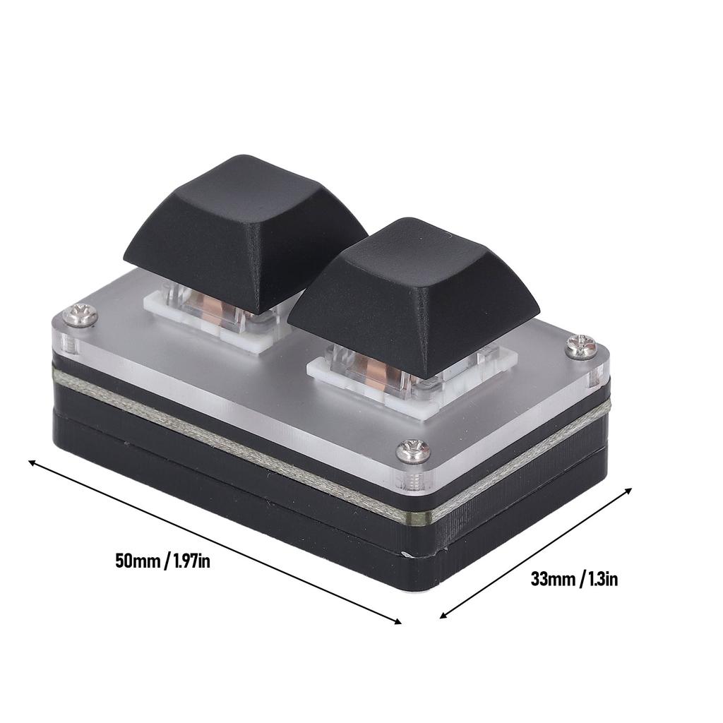 1 Taste Tastatur Kabelgebunden Mini Smart Programmierbar Kurztaste Kopieren Einfügen Ausschneiden USB-Tastatur mit RGB-Hintergrundbeleuchtung 1 Taste Programmierbare Tastatur